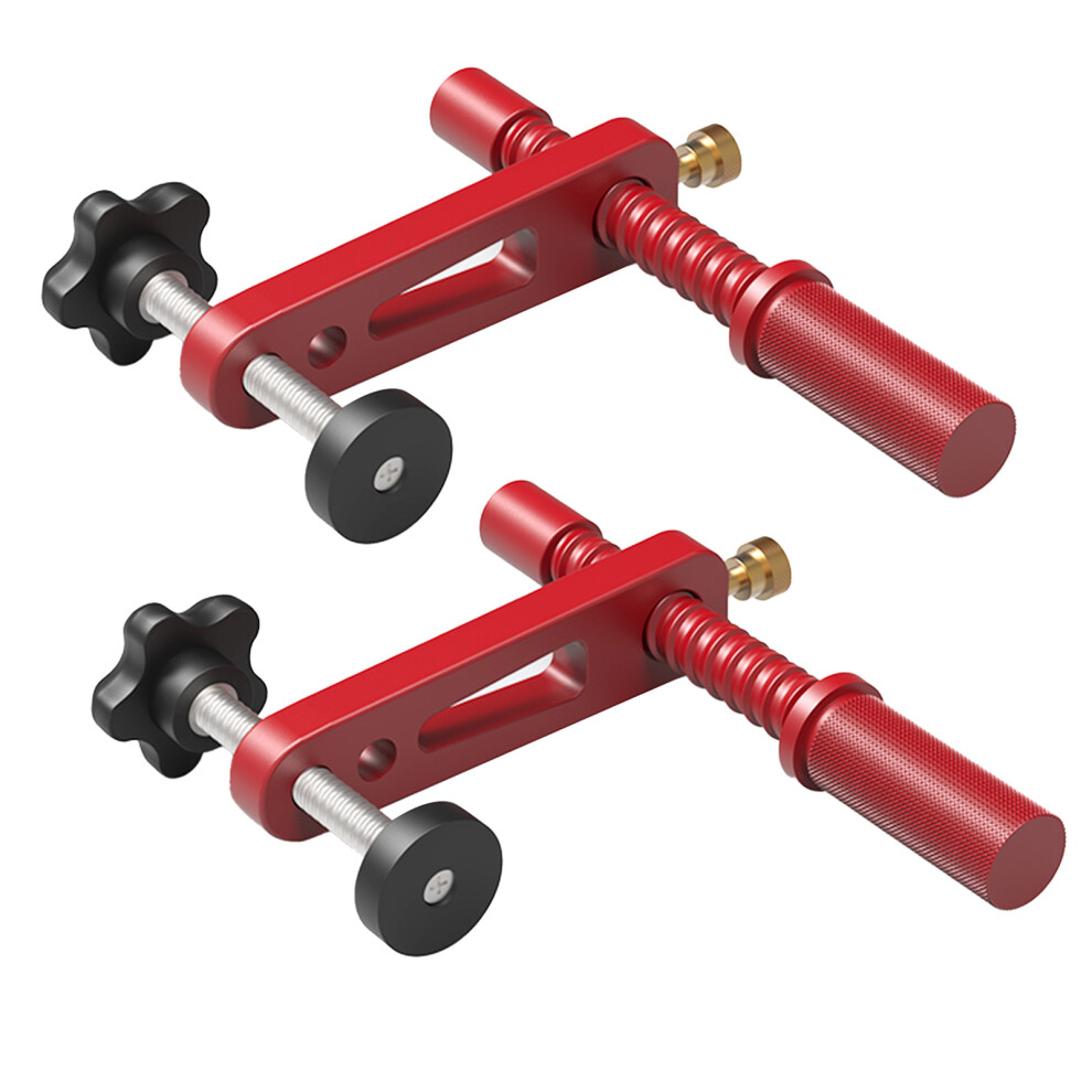 2Pcs Red 19Mm Aluminum Bench Dogs Clamp For Mft Woodworking Hold Down 4691335082319
