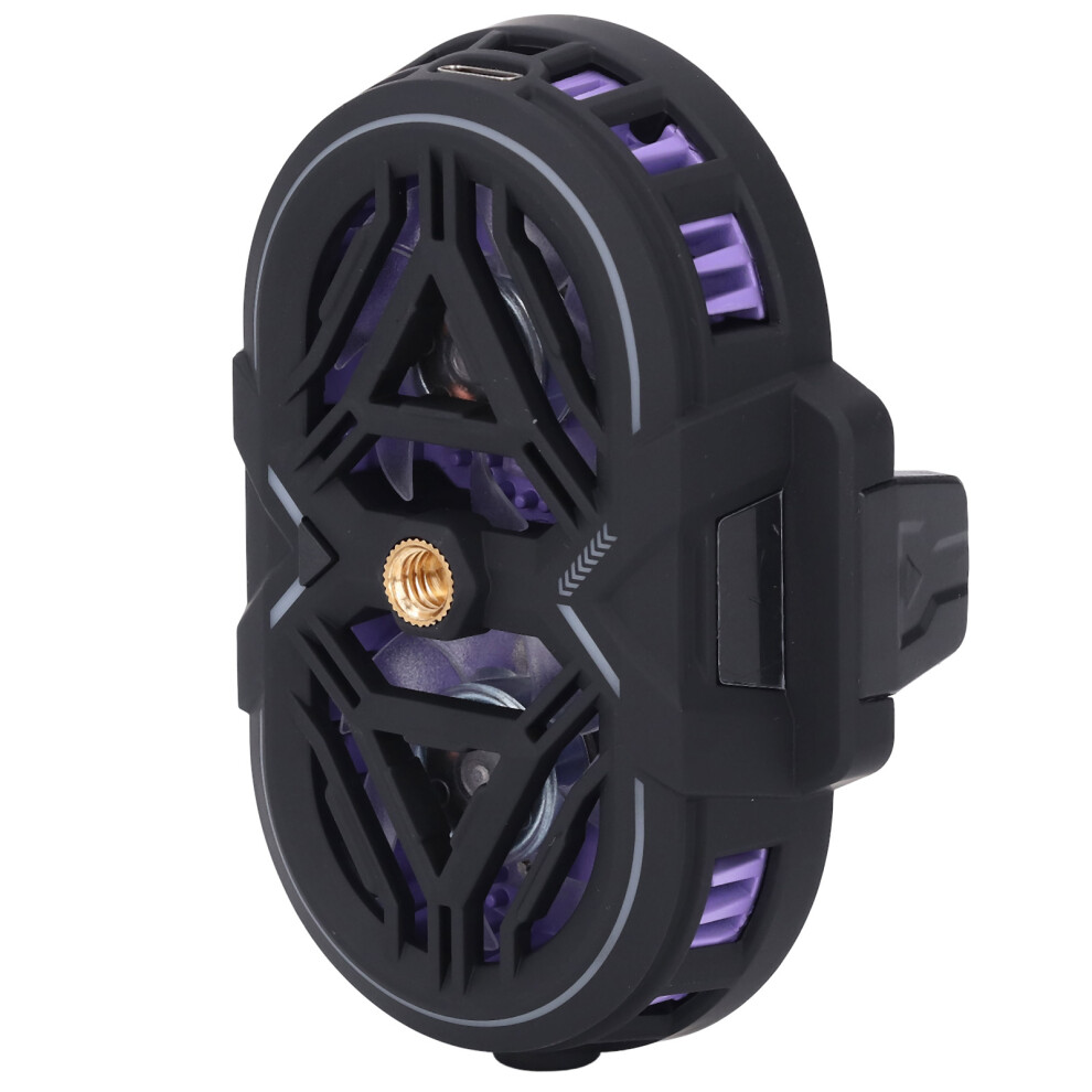 Dual Core Phone Cooler with RGB Lights, 3 Gears, Quiet Fan, Black-image-OPC-PJDGZ5S-NEW