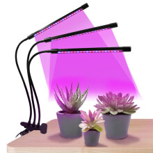 Luce di coltivazione USB con clip da 50 W, regolazione a 9 livelli, rosso-blu.