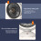 Air Circulation Table Fan with Night Light, 4-Speed, 3.7V 4000mAh, White 11