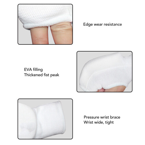 weiße EVA-Nylon-Boxbandagen, Einheitsgröße 2