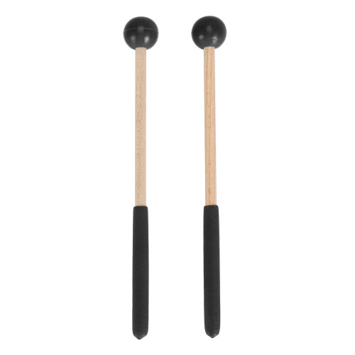 Mazo para tambor, 1 par, goma/arce, 22cm negro 2