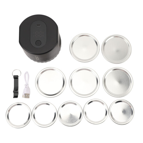 Scelleuse sous vide portable pour bocaux Mason à bouton unique 2000 mAh 1