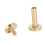 50 Sets Brass Flat Head Binding Rivets for Leather Fabric 10x12mm 15