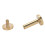 50 Sets Brass Flat Head Binding Rivets for Leather Fabric 10x12mm 10