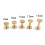 50 Sets Brass Flat Head Binding Rivets for Leather Fabric 10x12mm 4