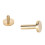 50 Sets Brass Flat Head Binding Rivets for Leather Fabric 10x12mm 7