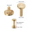 50 Sets Brass Flat Head Binding Rivets for Leather Fabric 10x12mm 2