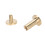 Set da 50 rivetti in ottone, testa da 8mm, perni da 7mm 15