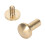 Set da 50 rivetti in ottone, testa da 8mm, perni da 7mm 9
