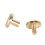 Rivetti per legatoria 50 pezzi ottone 10x6mm testa piatta 10