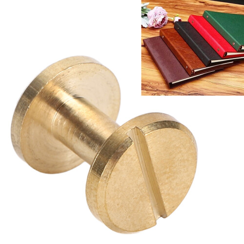 Rivetti per legatoria 50 pezzi ottone 10x6mm testa piatta