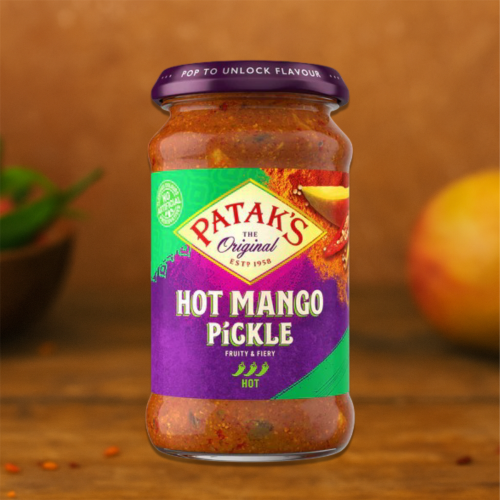 Patak's Mango Pickle Hot 283g | Authentic Indian Pickle