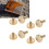 50 Pcs Brass Binding Rivets for Leather & Fabric 10x6mm 1