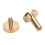 50 Pcs Brass Binding Rivets for Leather & Fabric 10x6mm 14