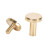 50 Pcs Brass Binding Rivets for Leather & Fabric 10x6mm 11