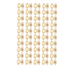 50-teiliges Messing-Nieten-Set mit Bogenkopfnieten für Notizbücher, 10 4 mm