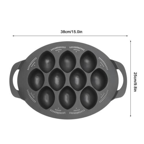Insert pour œufs pochés à 10 cavités, 15,0  9,8 po, PP 1