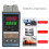 Controlador de temperatura PID 3A 220V ABS 112x48x96mm 6