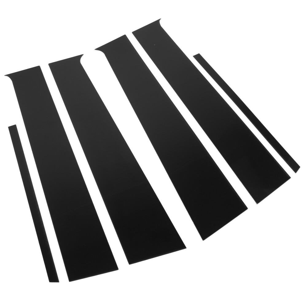 6Pcs Bright Door Window Pillar Trim For Almera Sunny Versa Black 5031335088192