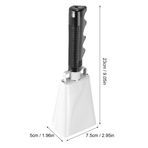 Campanaccio bianco con manico 23x5.7x5cm 1