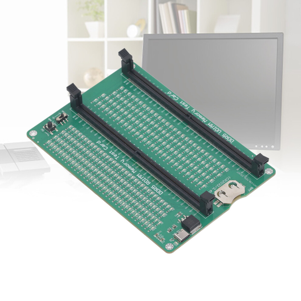 Ddr5 Memory Tester Pcb Desktop Led Green 9391335090639
