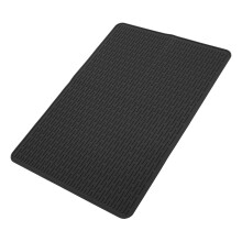 Tappetino per lettiera del gatto in silicone grande antiscivolo nero