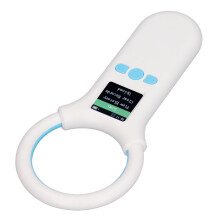 Lector de etiquetas para animales 134,2/125 kHz 800 mAh 1,44 pulg. Negro