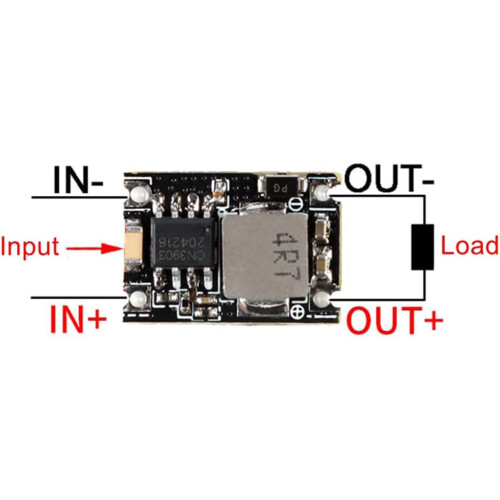 DC-DC Buck Converter Pack Of 10, 3A Mini Step-Down Module, 5V-30V Input To 5V Output, Voltage Regulator PCB Board 1