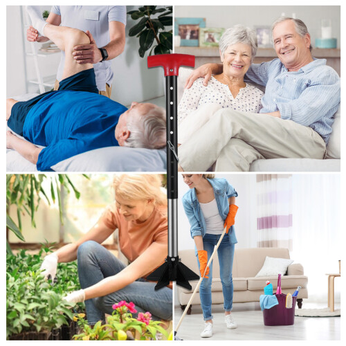 Adjustable Standing Aid for Elderly, 17"-27" Height, Lightweight Steel 1