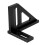 3D-Multi-Winkel-Lineal 112x85x79mm Schwarz 45/90 9