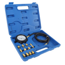 12 pcs Engine Oil & Transmission Pressure Gauge Kit 0-500psi with Adapters