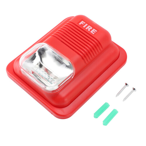 Home Fire Warning System 12V/24V with Bright LED and Super Loud Siren 2