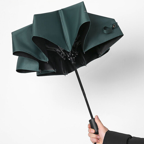 Dreifach klappbarer Sonnenschirm UV-Schutz, 8-Speichen 2