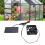 0.8W 4V kit de ventilador solar, panel de 11,5 x 6 cm negro 16