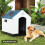 0.8W 4V kit de ventilador solar, panel de 11,5 x 6 cm negro 5