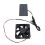 0.8W 4V kit de ventilador solar, panel de 11,5 x 6 cm negro 14