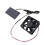 0.8W 4V kit de ventilador solar, panel de 11,5 x 6 cm negro 9