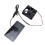 0.8W 4V kit de ventilador solar, panel de 11,5 x 6 cm negro 15