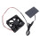 0.8W 4V kit de ventilador solar, panel de 11,5 x 6 cm negro 11