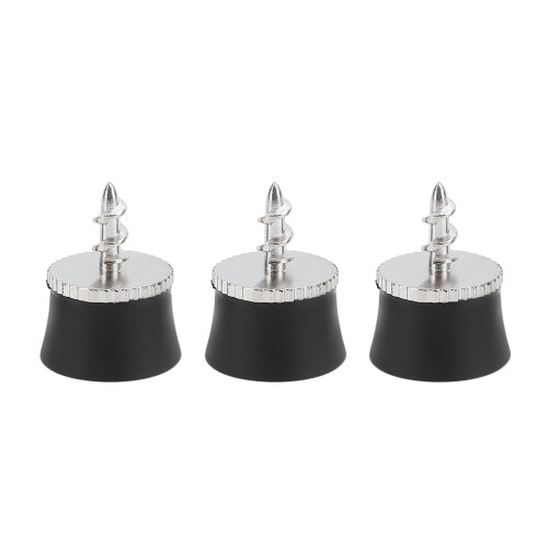 3er Pack Golfball-Abheber mit Silikonsauger und Aluminium-Griff 1