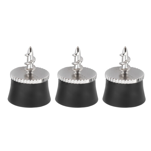 3er Pack Golfball-Abheber mit Silikonsauger und Aluminium-Griff