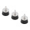 3er Pack Golfball-Abheber mit Silikonsauger und Aluminium-Griff 16