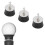 3er Pack Golfball-Abheber mit Silikonsauger und Aluminium-Griff 15