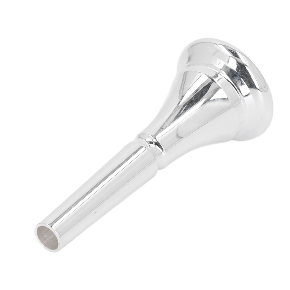 Silver Plated French Horn Mouthpiece for Beginners & Pros