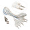 Cordón corporal transparente 103g/3,6oz acero inoxidable/plástico 3