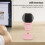 Micrófono condensador USB compacto de 16 bits rosa 3