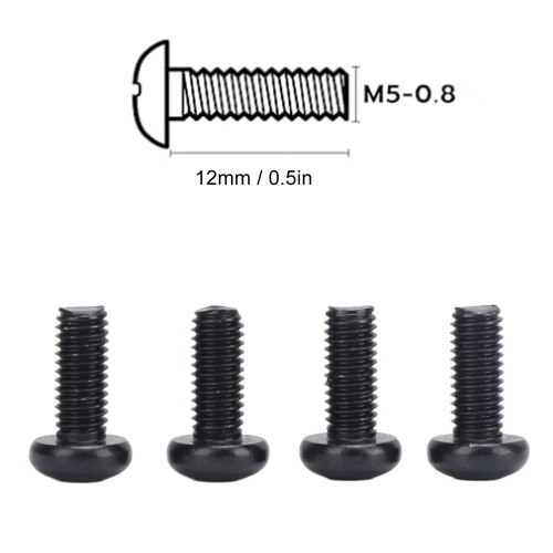 4 Stück Edelstahlplatten-Schrauben M5-0.8x12 Modell 3/Y 1