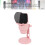 Micrófono condensador USB compacto de 16 bits rosa 10