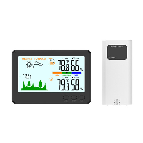 Termoigrometro interno/esterno 433MHz LCD bianco 2